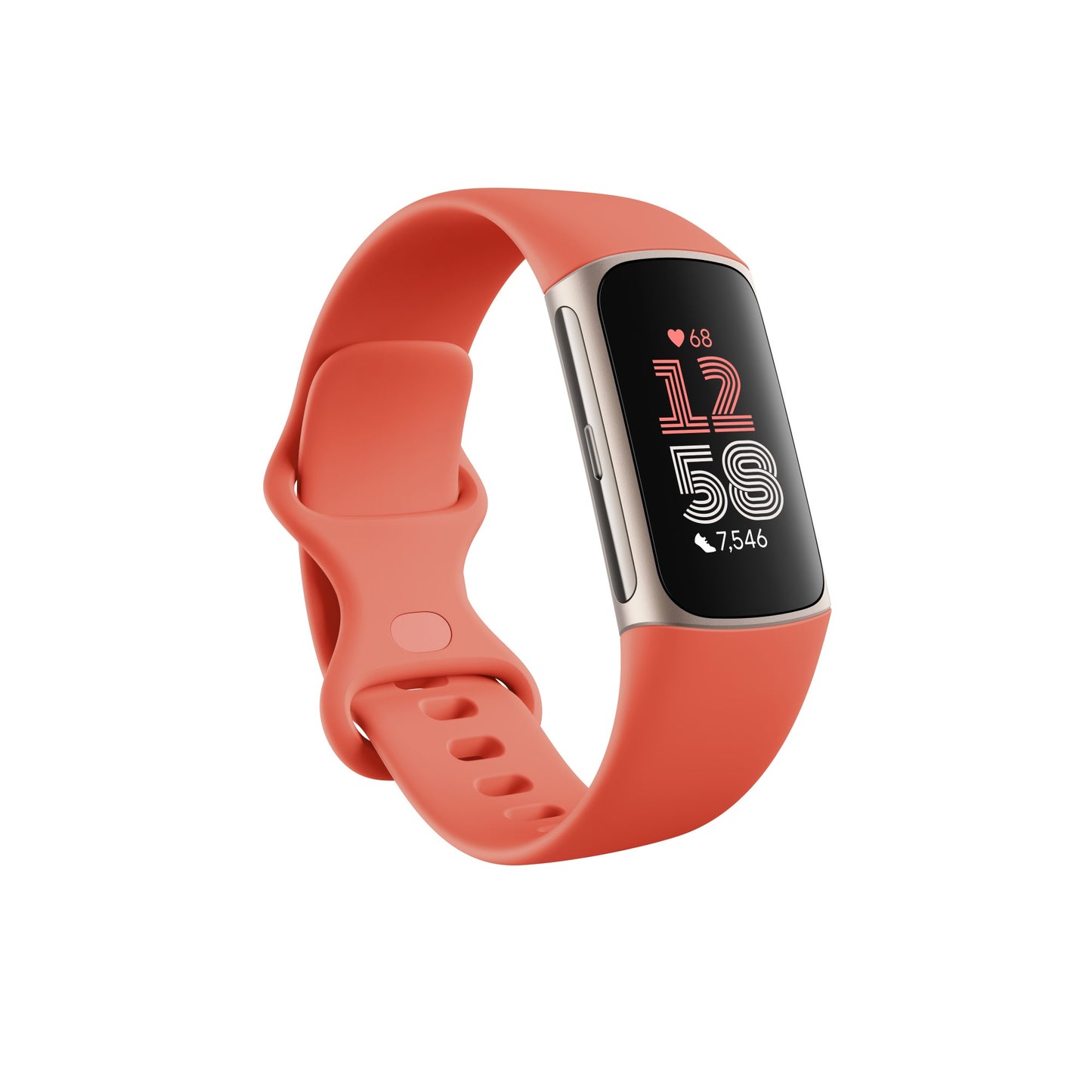 Google Fitbit Charge 6 - Coral / Champagne Gold アルミニウム